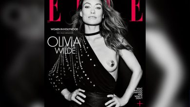 Фото - 38-летняя Оливия Уайлд снялась для обложки Elle с обнаженной грудью